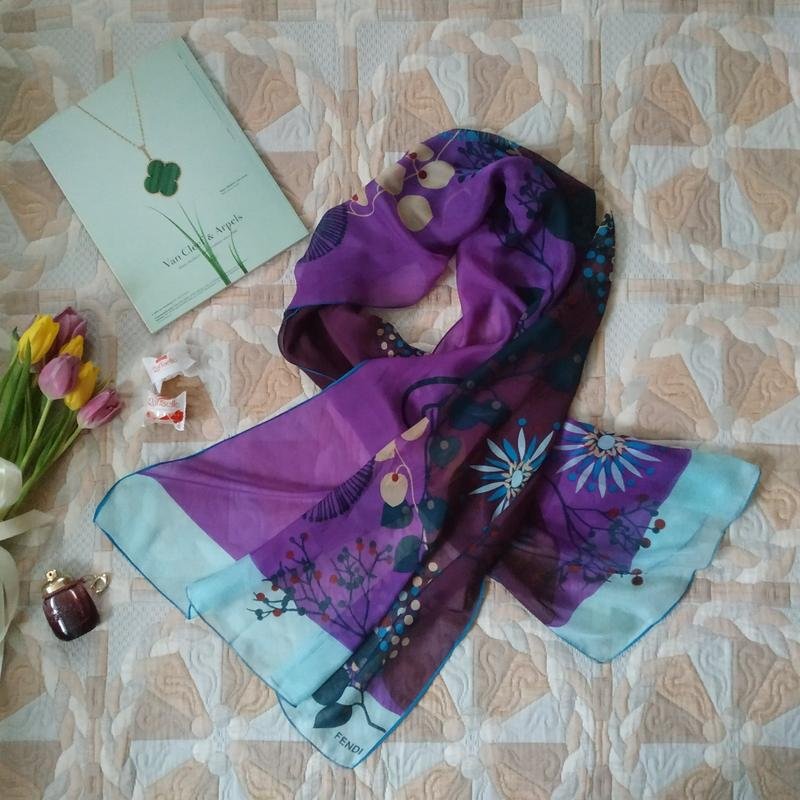 Femme Fendi Écharpe Multicolore Soie