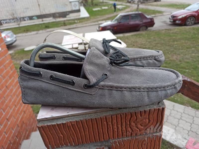 Мужской Coach Туфли Синий Замша 47