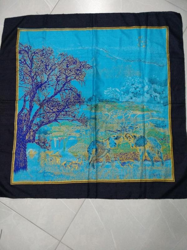 Femme American Vintage Écharpe Noir Soie