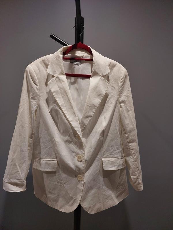 Femme Emilia Lay Blazer Blanc Coton 42 / XL / 50