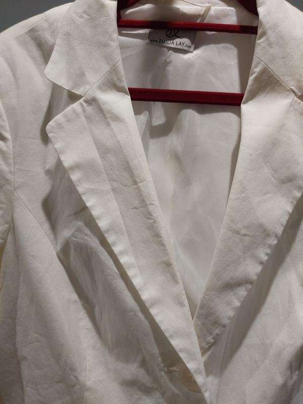 Femme Emilia Lay Blazer Blanc Coton 42 / XL / 50