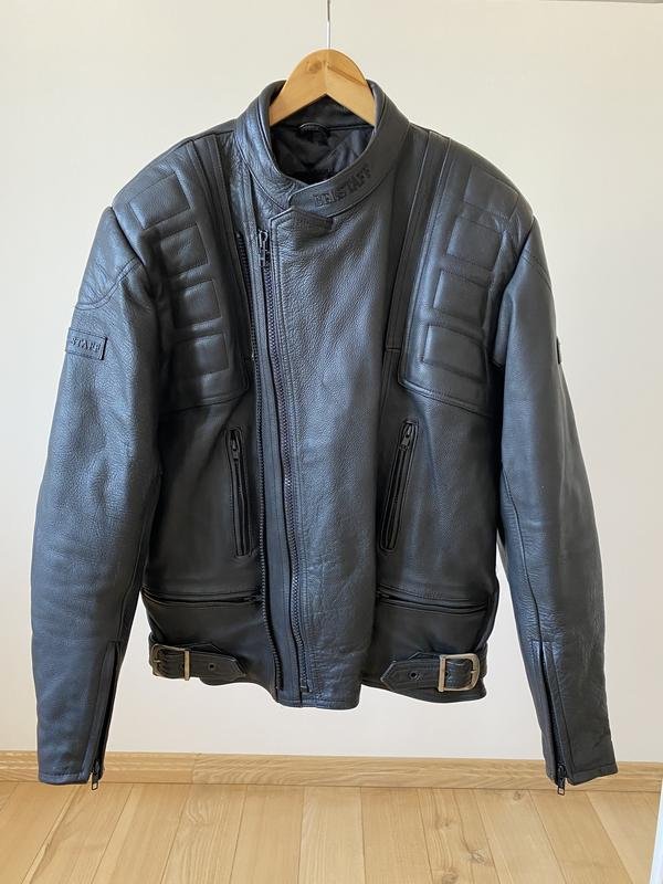 Men Belstaff Jacket Black Leather 38 / M / 46