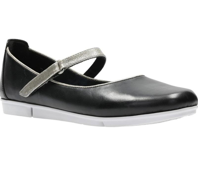 Damen Clarks Absatzschuhe Schwarz Leder 38