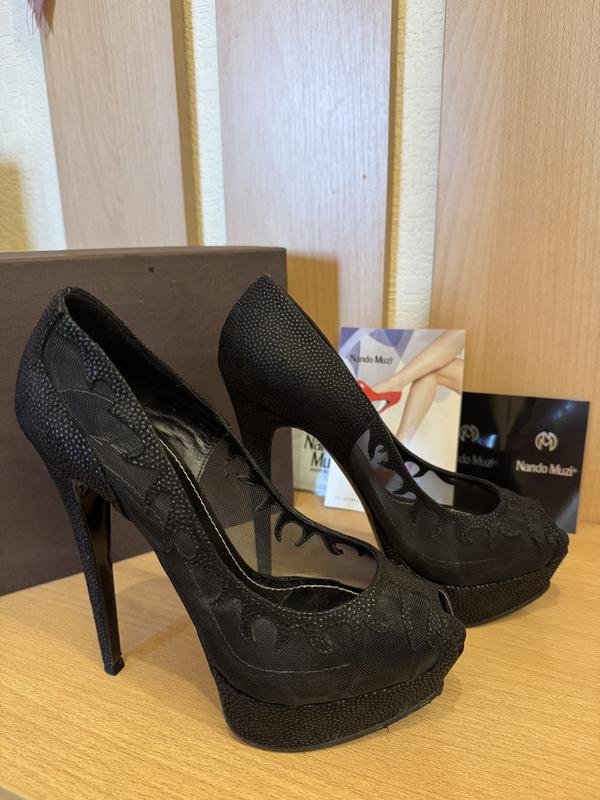 Donna Nando Muzi Tacchi Nero Pelle 38
