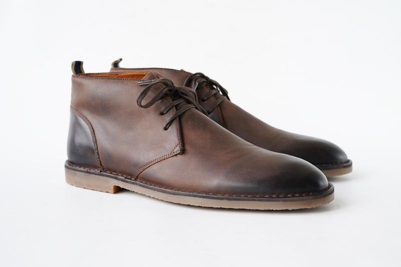 Uomo Dune Stivali Marrone Pelle 44