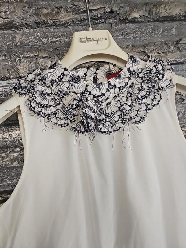 Donna Carolina Herrera Camicia Bianca Cotone 38 /