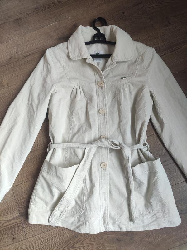 Femme Lacoste Blazer Beige Velours 38 / M / 46