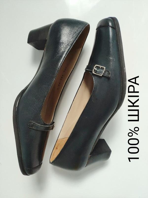 Women Barker Heels Green Leather 37