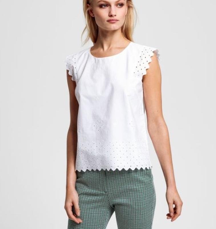Женская Gant Блуза Белая Хлопок 38 / M / 46