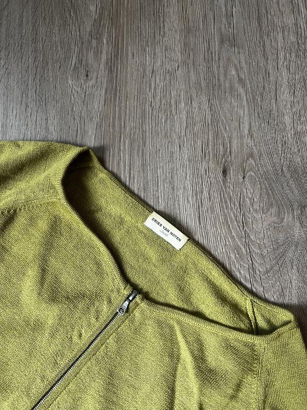 Женский Dries Van Noten Свитер Зелёный Нейлон 36 /