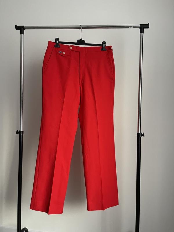 Herren Lacoste Hosen Rot 34 / L / 50