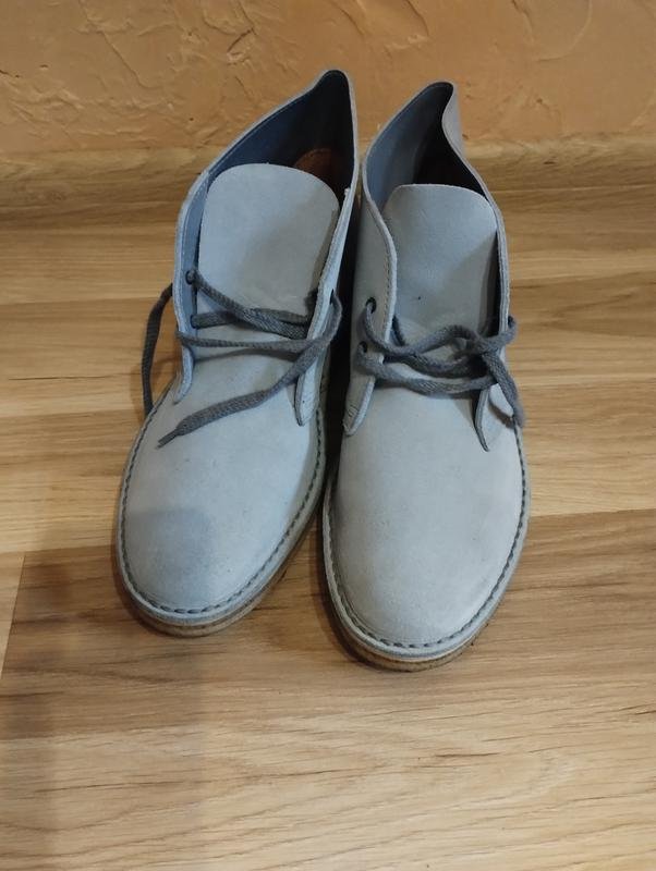 Herren Clarks Stiefel Blau Wildleder 42