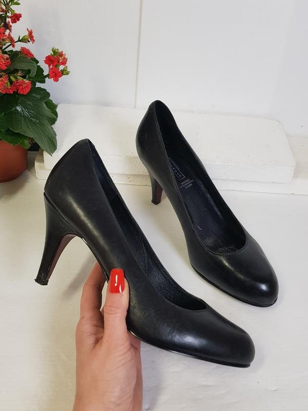 Женские 5th Avenue Туфли Чёрный Кожа 39