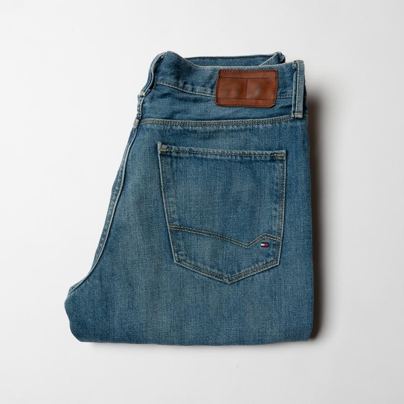 Uomo Tommy Hilfiger Jeans Blu Navy Denim 32