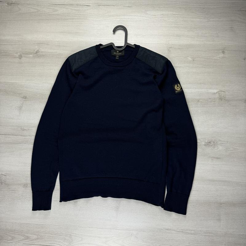 Men Belstaff Sweater Navy Wool 36 / S / 44