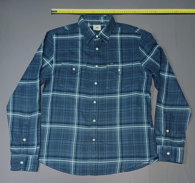 Men Lee Shirt Grey Cotton 38 / M / 46