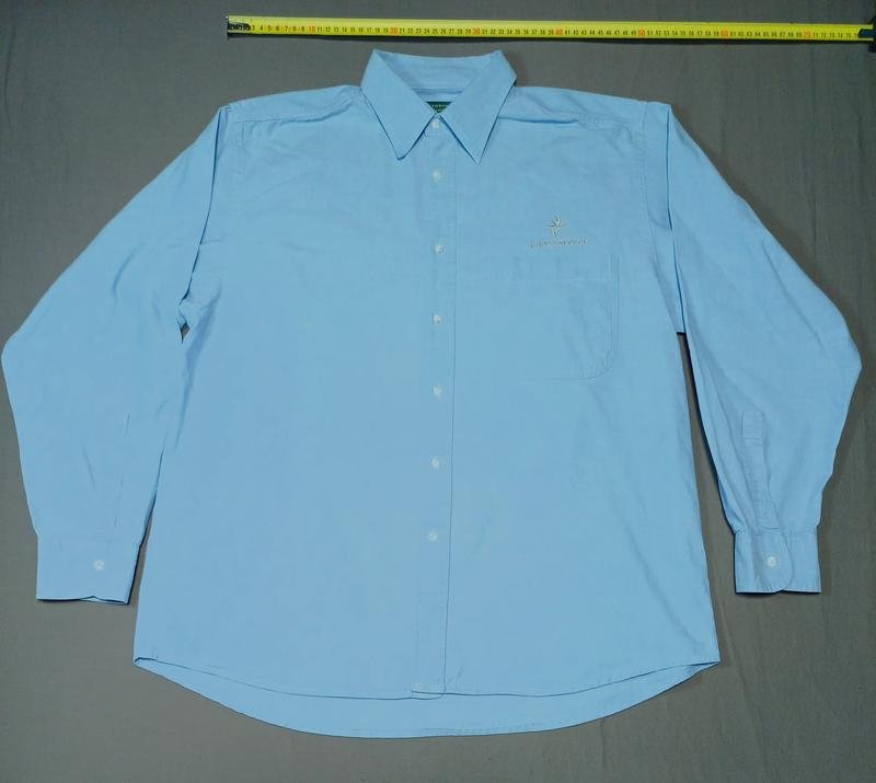 Мужской KIRSTENBOSCH Рубашка Голубая Хлопок 40 /L