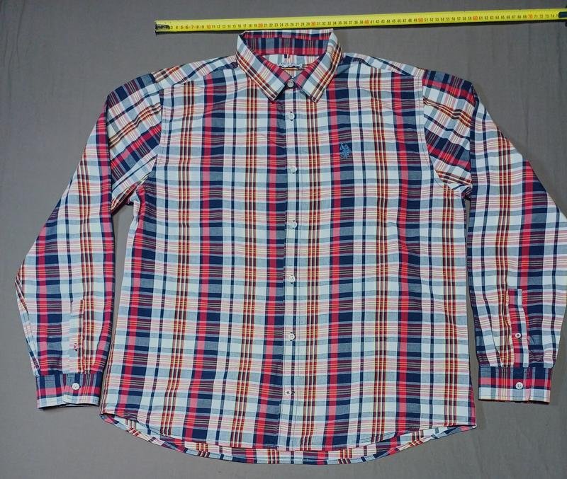 Мужской U.S. Polo Assn Рубашка Разноцветный Хлопок