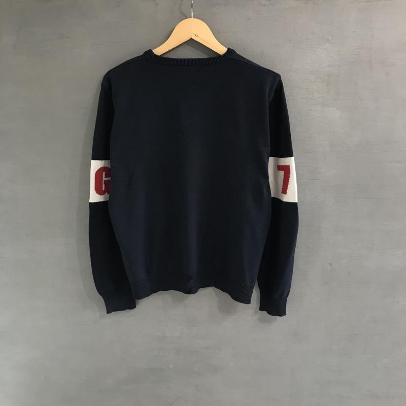 Uomo Iceberg Maglione Blu Navy Cotone 40 /L / 48