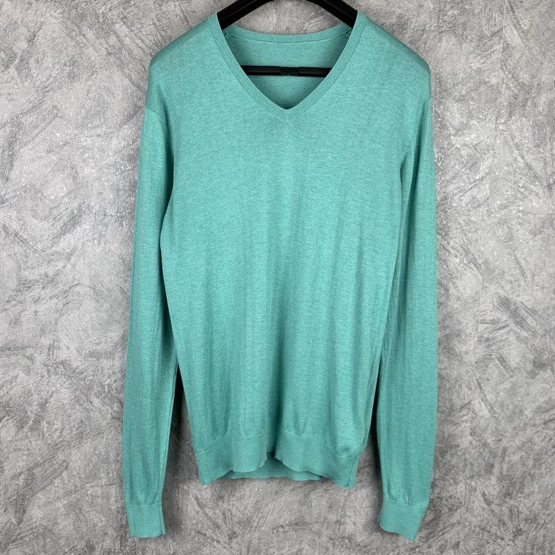Men Hackett Pullover Turquoise Cashmere 40 /L / 48