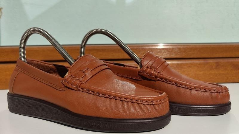 Damen Sebago Absätze Orange Leder 38