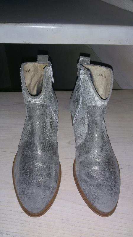 Женские Wonders Ботинки Серый Замша 38