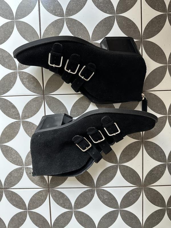 Женские Nine West Чоботи Чёрные Замша 39