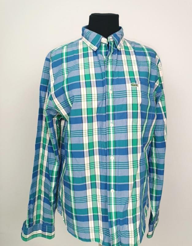 Homme Lacoste Chemise Multicolore Coton 38 / M /