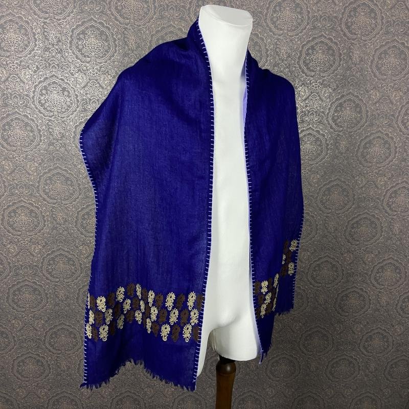 Écharpe Stenströms Bleu Marine Laine