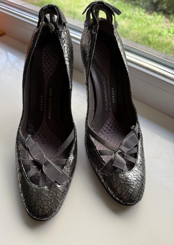 Damen Anya Hindmarch Absätze Silber 39