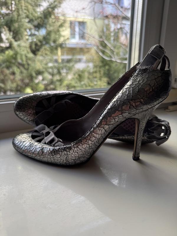 Damen Anya Hindmarch Absätze Silber 39