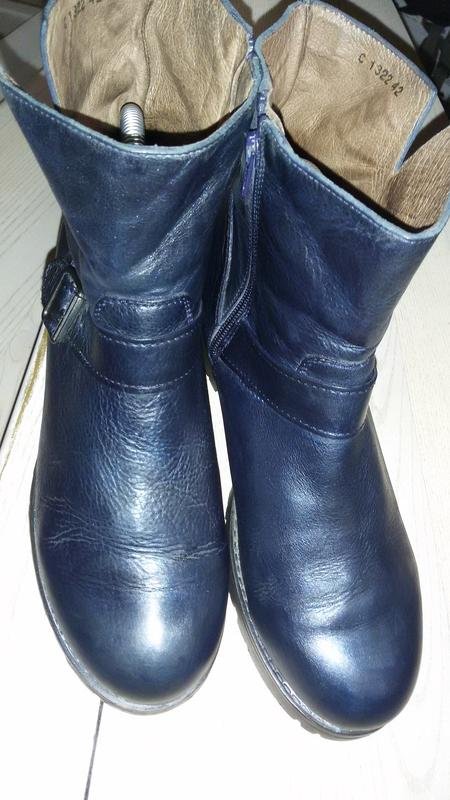 Женские Wonders Ботинки Синий Кожа 42