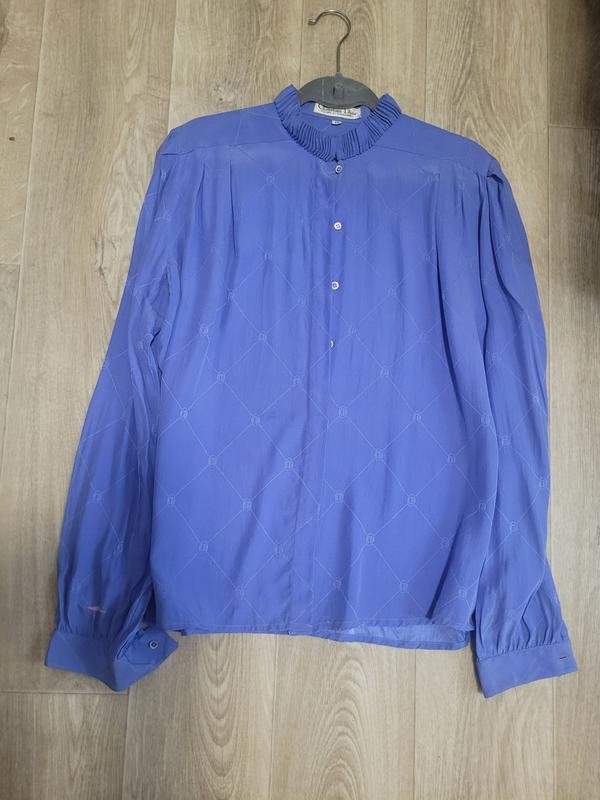 Women Christian Dior Shirt Blue Silk 38 / M / 46