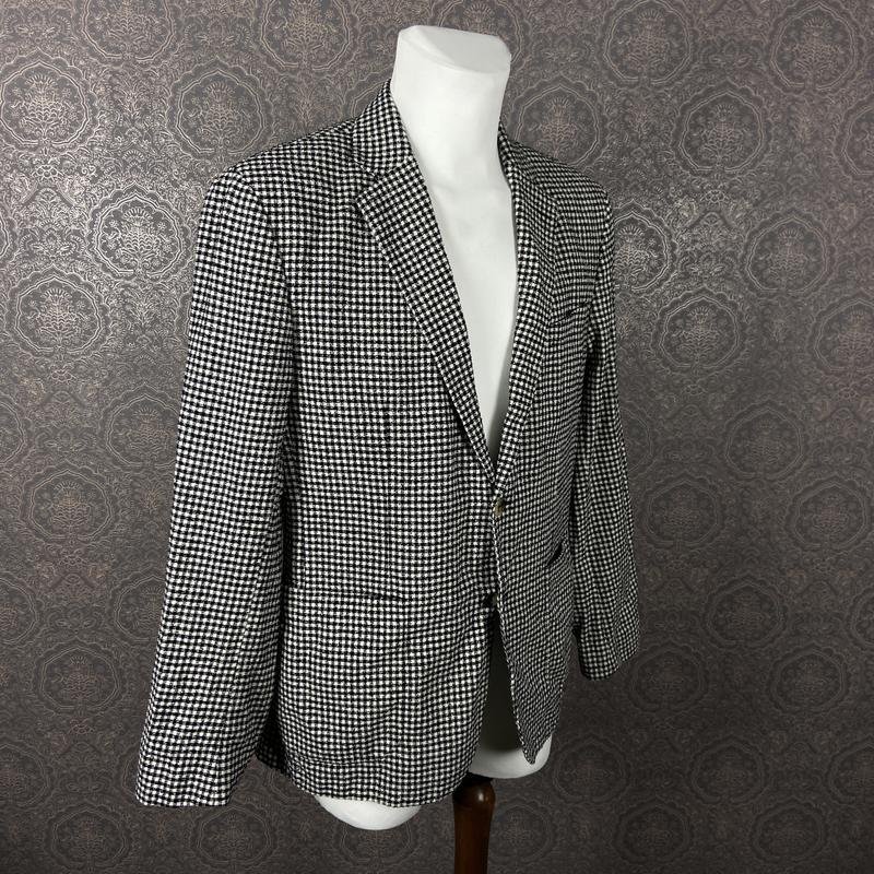 Uomo Hardy Amies Blazer Nero Cotone 42 / XL / 50