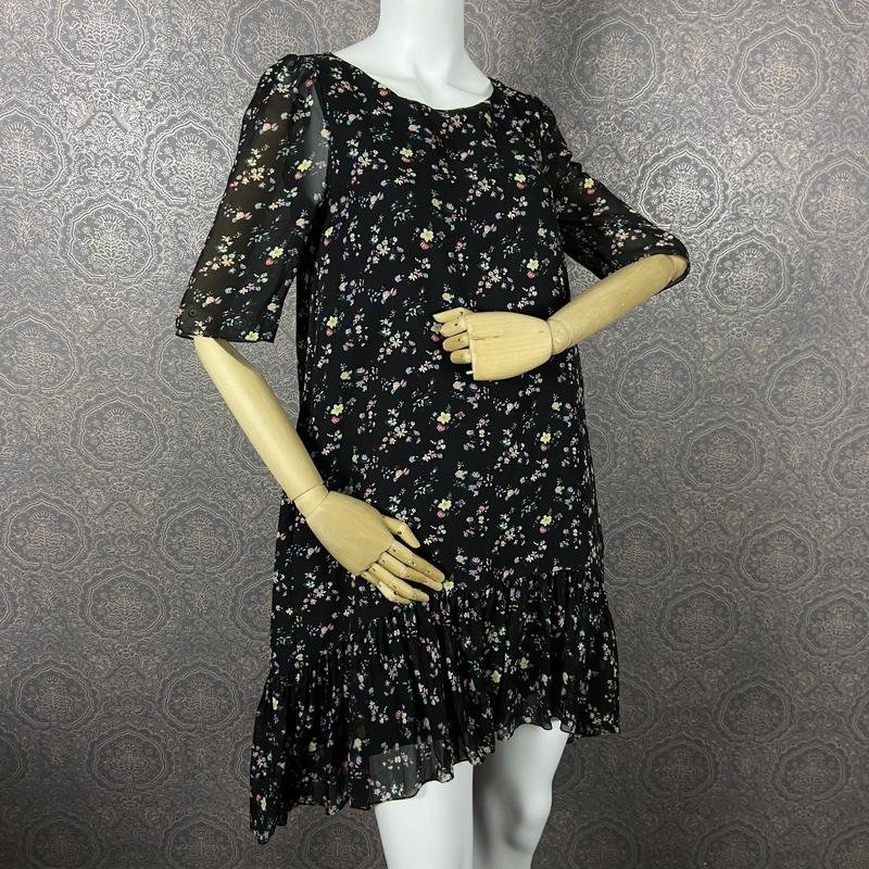 Women Yves Saint Laurent Dress Black Silk 36