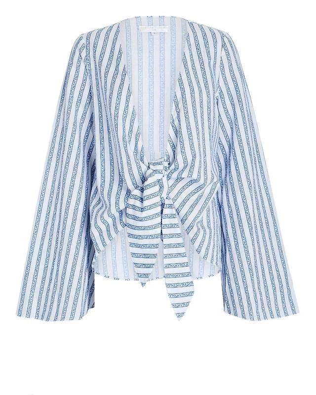 Женская Carolina Herrera Сорочка Белая Лен 32 /