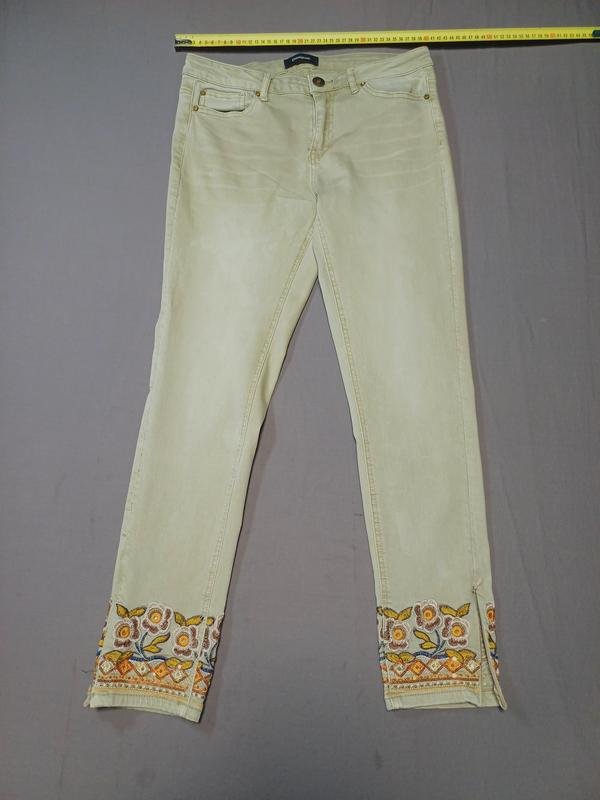 Damen Desigual Jeans Gelb Baumwolle 27 / S