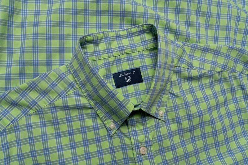 Uomo Gant Camicia Verde Cotone 38 / M / 46