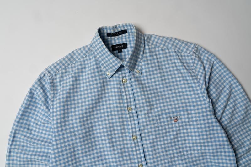 Uomo Gant Camicia Blu Navy Cotone 38 / M / 46