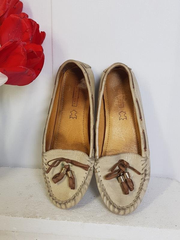Damen 5th Avenue Slipper Braun Leder 36