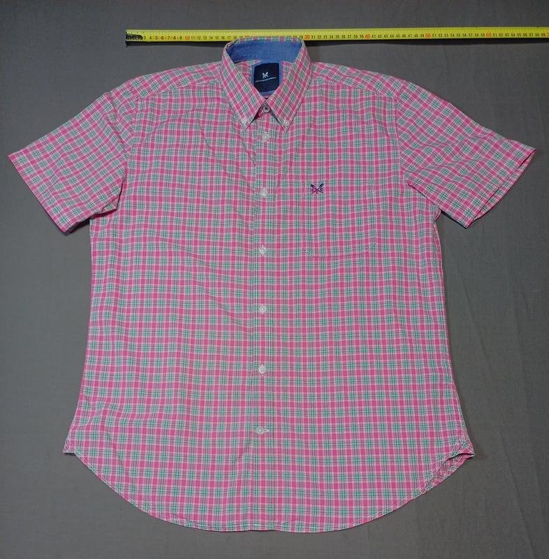 Мужской Crew Clothing Рубашка Розовая Хлопок 38 /