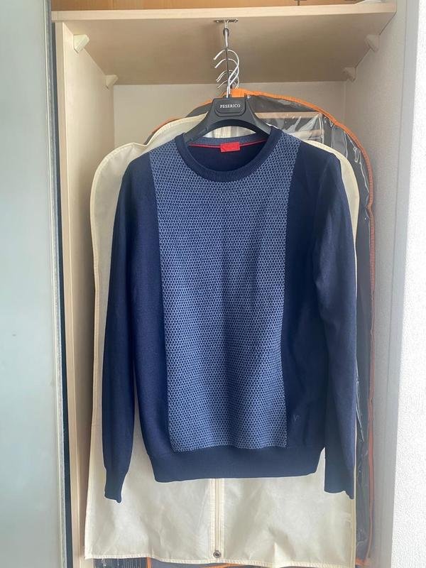 Men Isaia Sweater Navy 42 / XL / 50