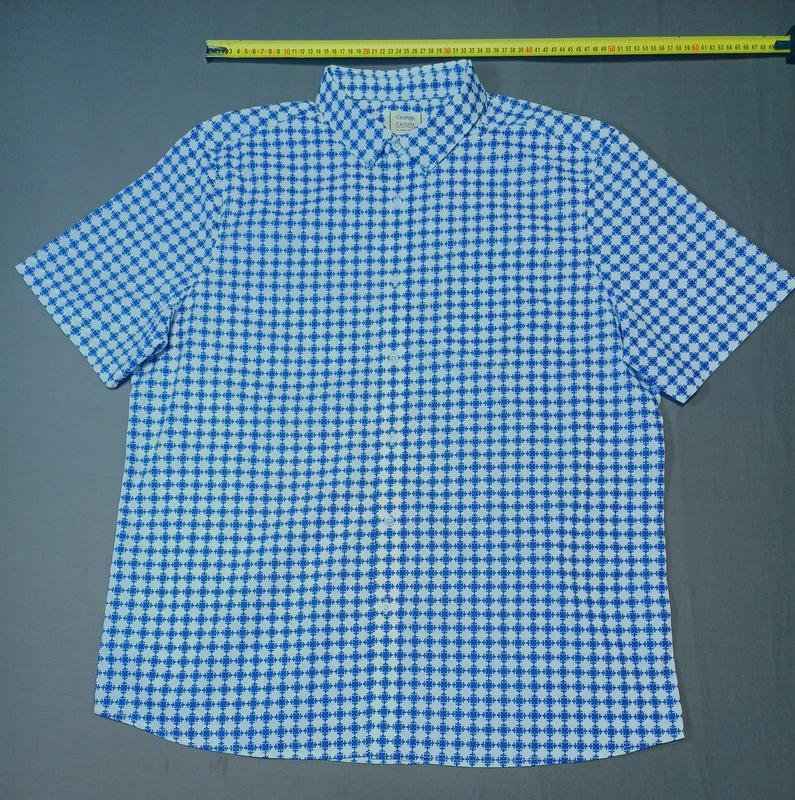 Мужской George Рубашка Белая Хлопок 42 / XL / 50