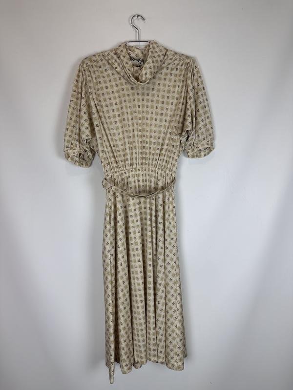 Femme Robe Vintage Beige 38 / M / 46