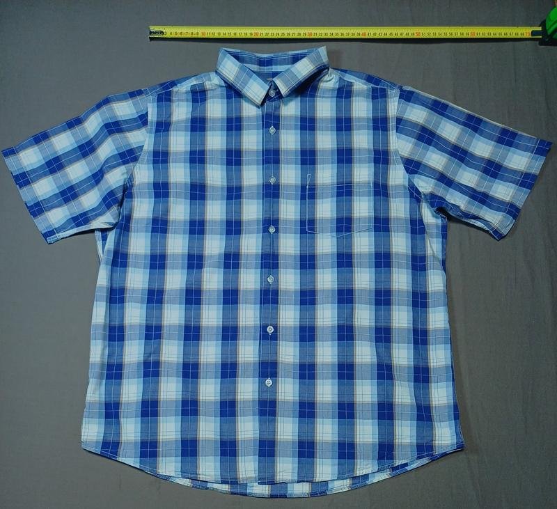 Мужская Dunnes Рубашка Синий Хлопок 42 / XL / 50