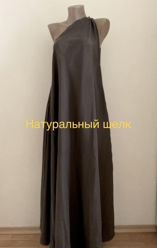 Damen VENEZIA Kleid Braun Seide 38 / M / 46