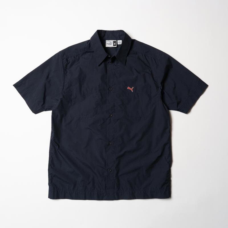 Men Puma Shirt Navy Cotton 38 / M / 46