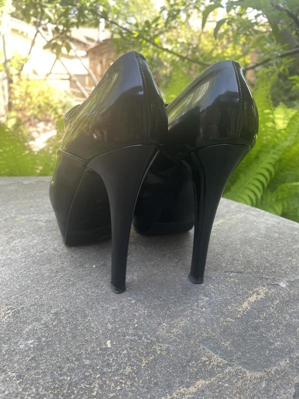 Donna Nando Muzi Tacchi Nero Pelle verniciata 36