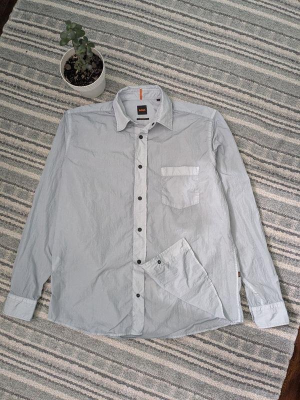 Damen Hugo Boss Hemd Silber Polyamid 36 / S / 44