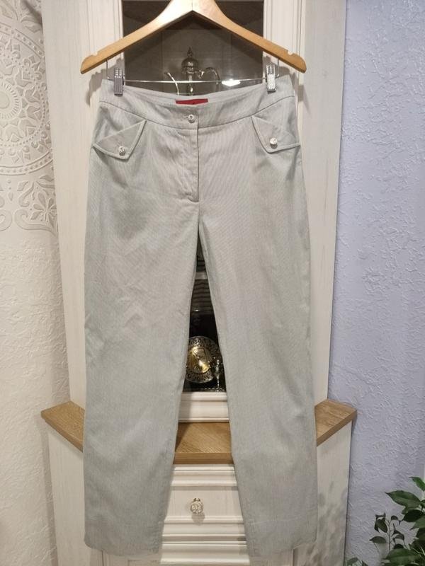 Женские Carolina Herrera Брюки Белый Хлопок 38 / M